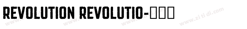 REVOLUTION REVOLUTIO字体转换